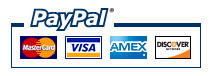 Paypal-Master Card, Visa, Amex and Discover Cards Accepted.